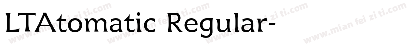 LTAtomatic Regular字体转换